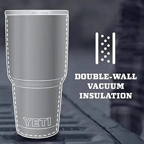 YETI Rambler Tumbler 30 oz Stainless Steel Insulated with Lid - White YETI