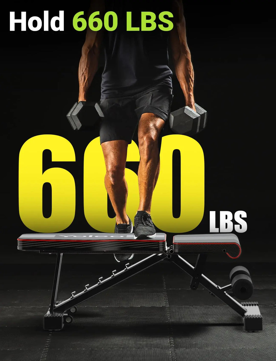 Yoleo Adjustable Weight Bench