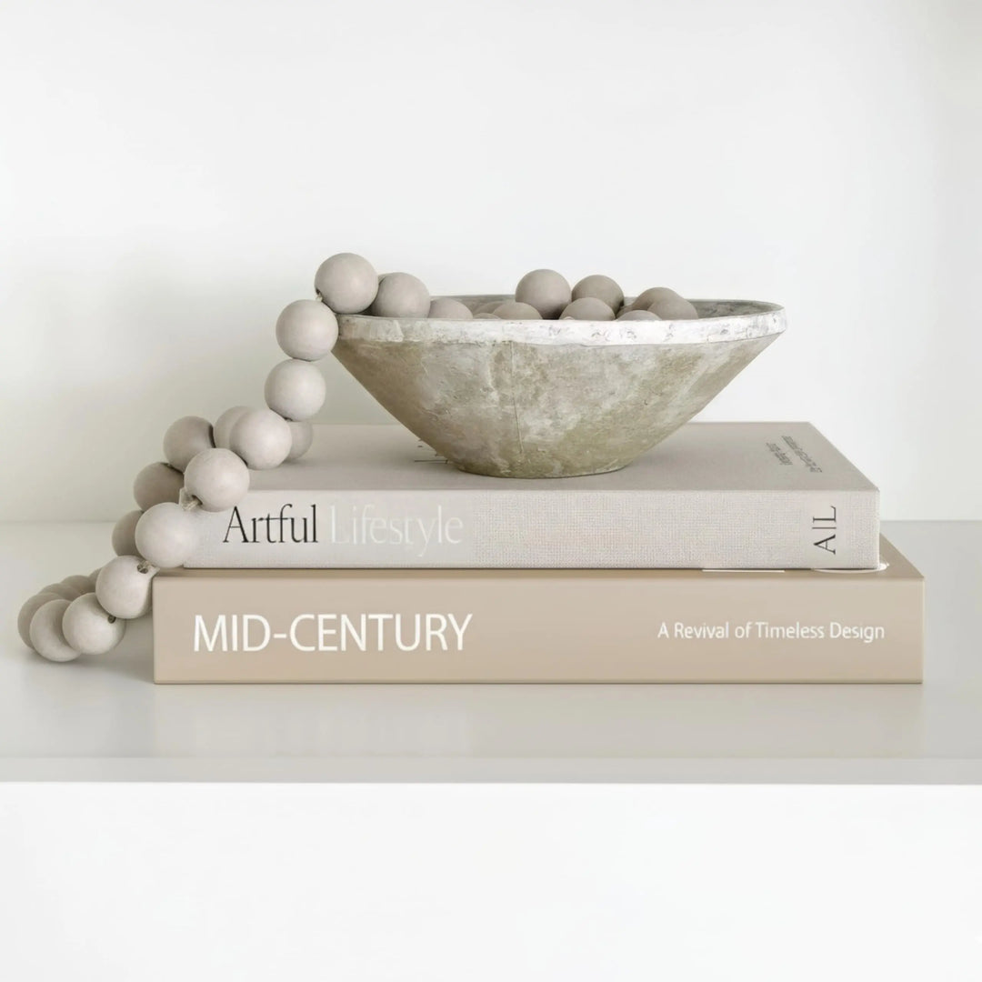 Aesthetic Decorative Books Set of 2 - Stylish Boxes for Coffee Table Decor 