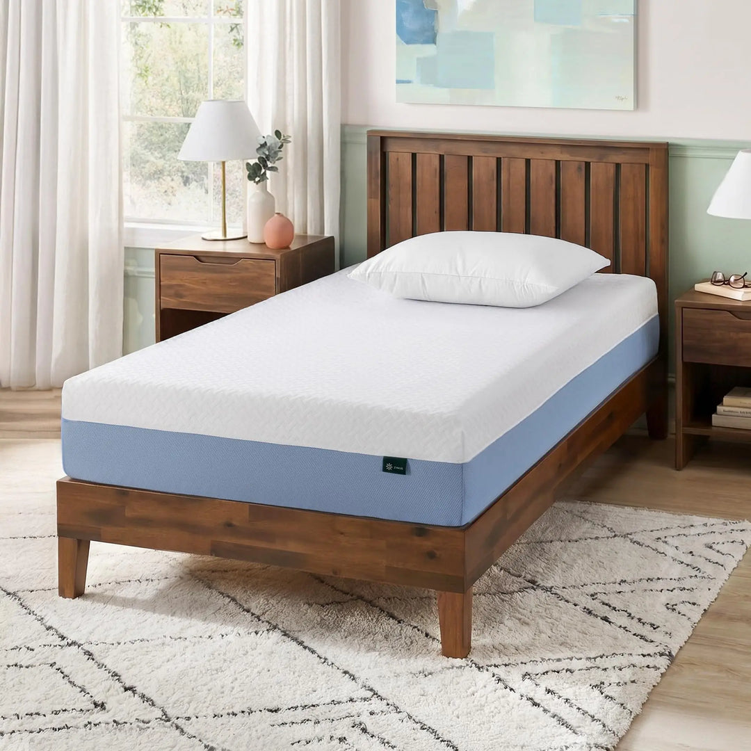 Zinus 8 Inch Twin Cooling Essential Memory Foam Mattress, Medium Feel 