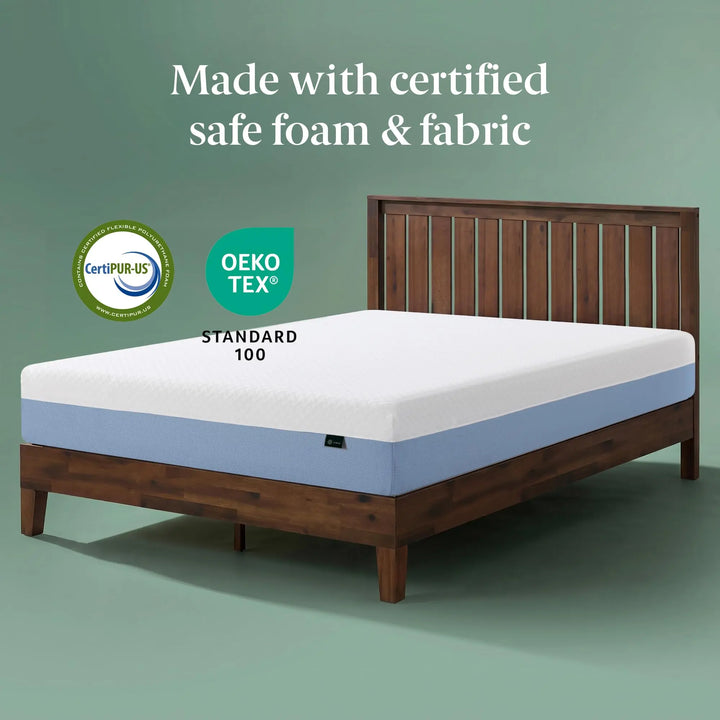 Zinus 8 Inch Twin Cooling Essential Memory Foam Mattress, Medium Feel 