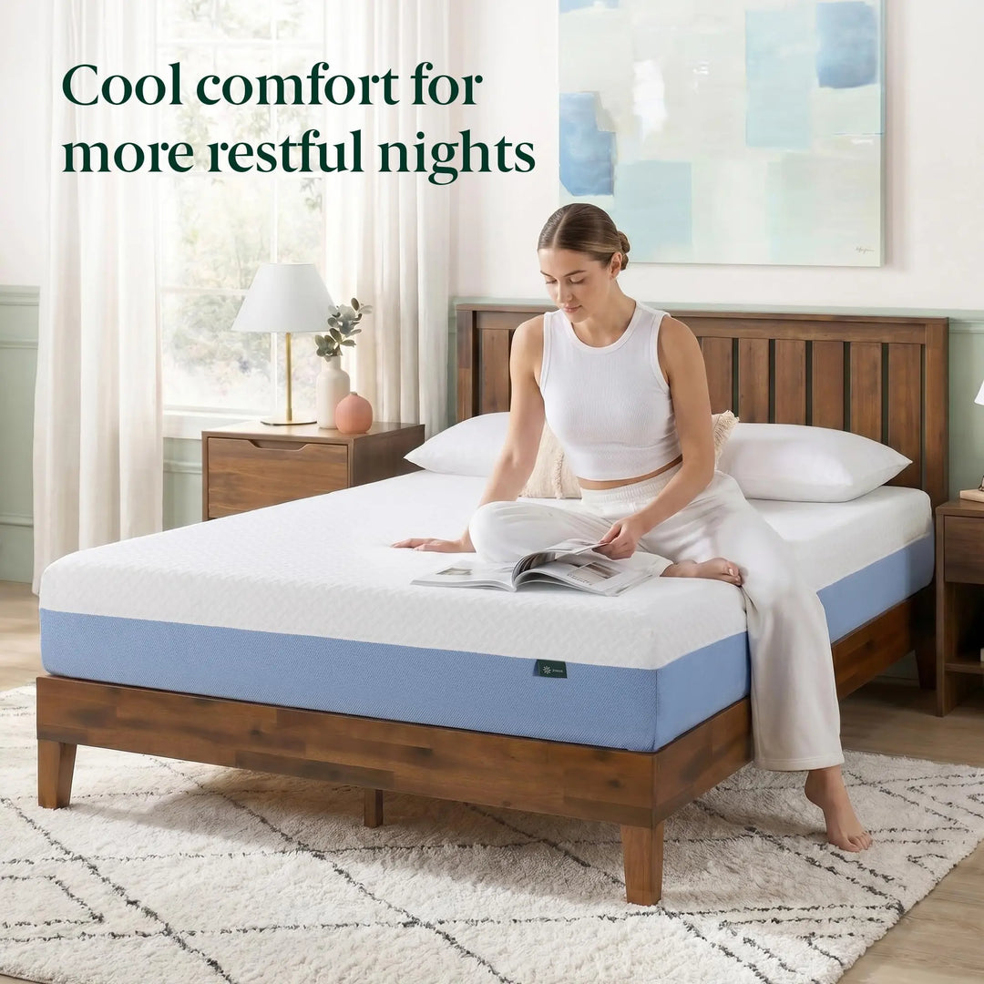 Zinus 8 Inch Twin Cooling Essential Memory Foam Mattress, Medium Feel 