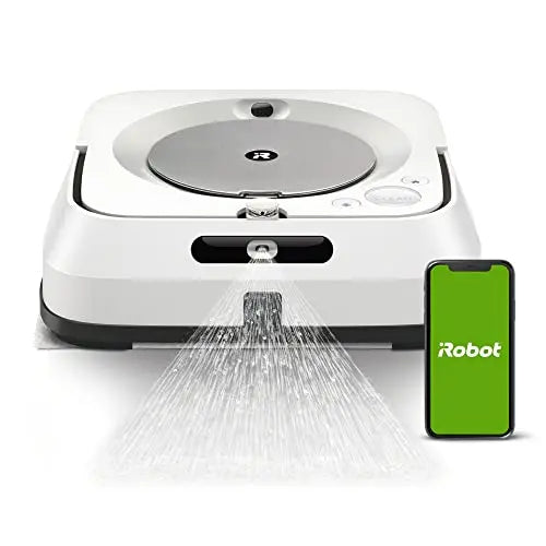iRobot Braava Jet M6 Ultimate Robot Mop, Wi-Fi, Smart Mapping - White
