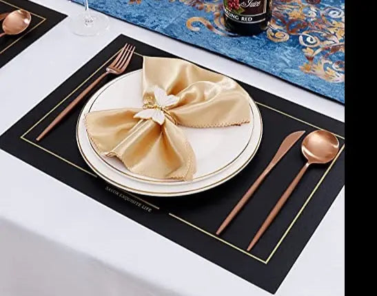 20-Piece Copper Stainless Steel Silverware Flatware Set - Rose Gold S ArtSharing