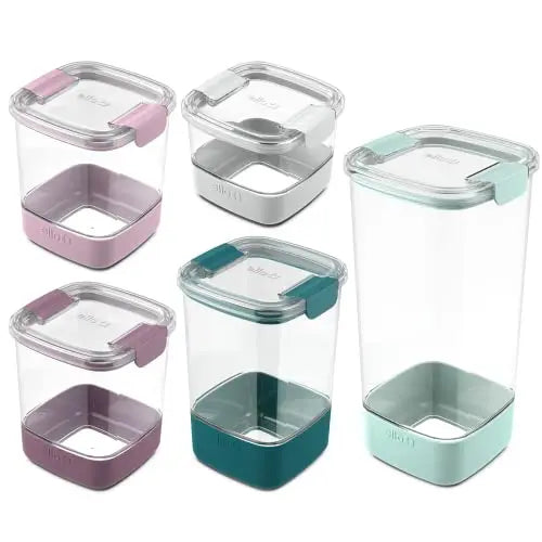 Ello 10pc Mixed Glass Rounds Food Storage Container Set