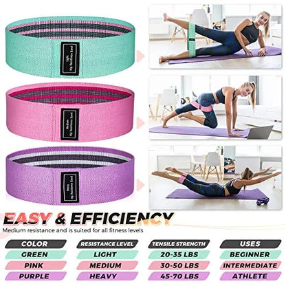 Exercise Workout Resistance Bands | 3 Levels Resistant Bands for Legs and Butt Renoj
