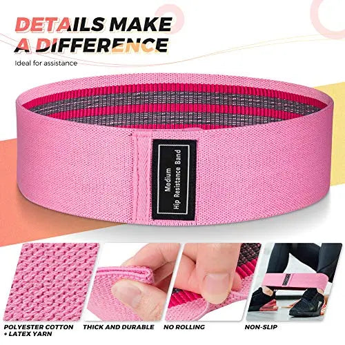 Exercise Workout Resistance Bands | 3 Levels Resistant Bands for Legs and Butt Renoj