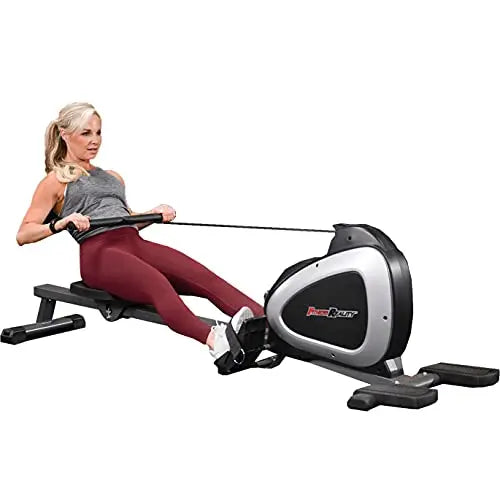 Fitness Reality Magnetic Rowing Machine with Bluetooth Workout Tracking Built-In Fitness Reality