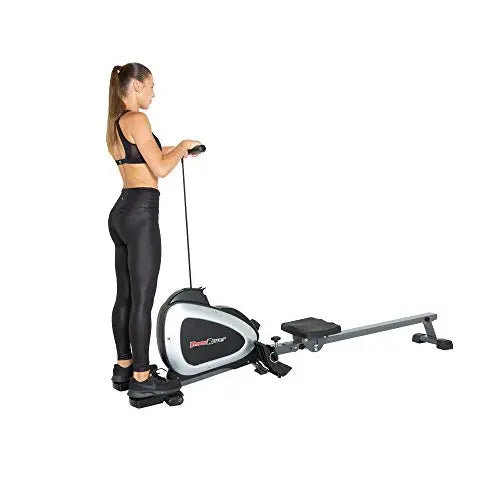 Fitness Reality Magnetic Rowing Machine with Bluetooth Workout Tracking Built-In Fitness Reality