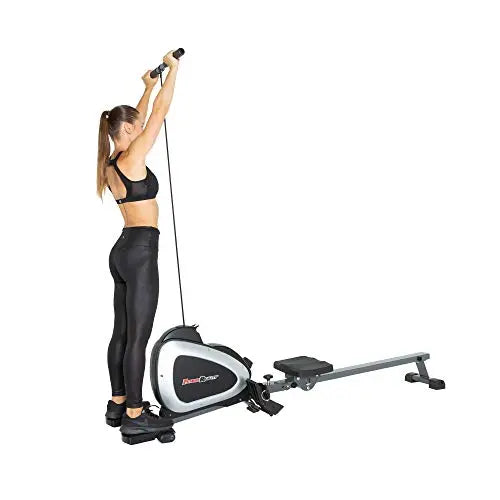 Fitness Reality Magnetic Rowing Machine with Bluetooth Workout Tracking Built-In Fitness Reality