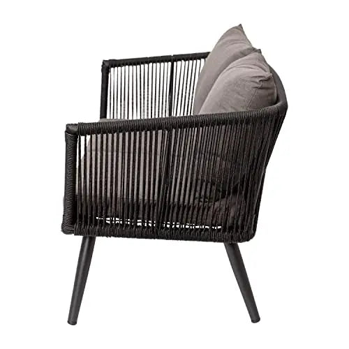 Flash Furniture | Patio Furniture Conversation Set - Black/Gray Flash Furniture