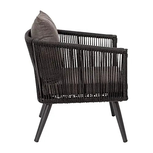 Flash Furniture | Patio Furniture Conversation Set - Black/Gray Flash Furniture