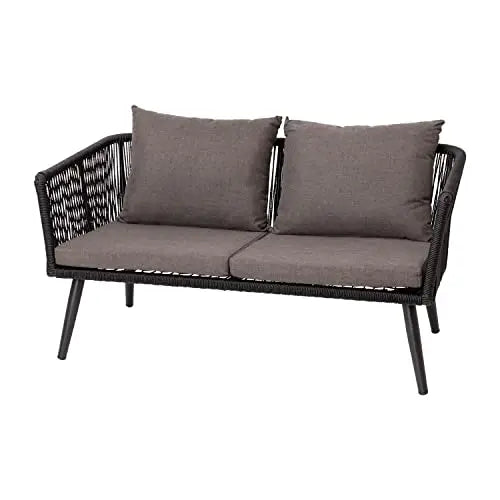 Flash Furniture | Patio Furniture Conversation Set - Black/Gray Flash Furniture