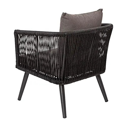 Flash Furniture | Patio Furniture Conversation Set - Black/Gray Flash Furniture