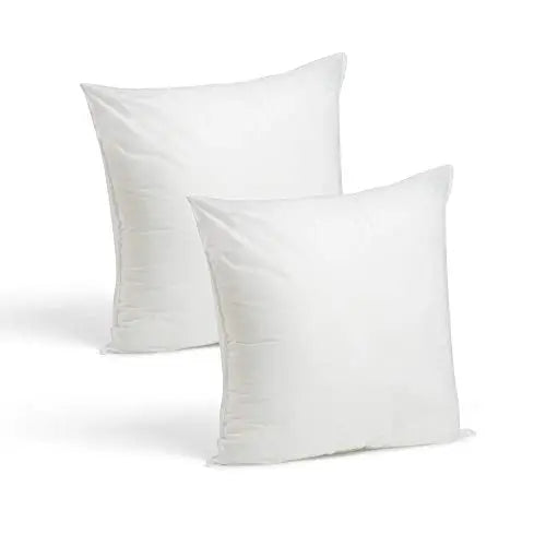 Foamily Set of 2 Throw Pillows Inserts - 18 x 18" | Decorative Pillow Cover Inserts - White Foamily