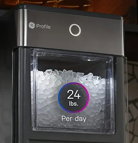 GE Profile Opal | Countertop Nugget Ice Maker with Side Tank - Stainless Steel Finish GE