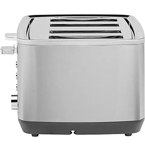 GE Stainless Steel Toaster | 4 Slice Extra Wide Toaster Slots - Stainless Steel GE