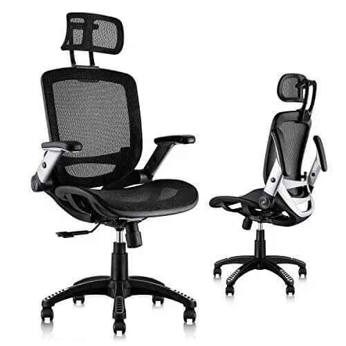 Gabrylly Ergonomic Office Chair | High Back Swivel Mesh Chair - Black
