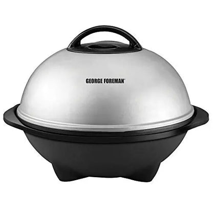 George Foreman Grill | Indoor/Outdoor Electric Grill, GGR50B - Silver George Foreman