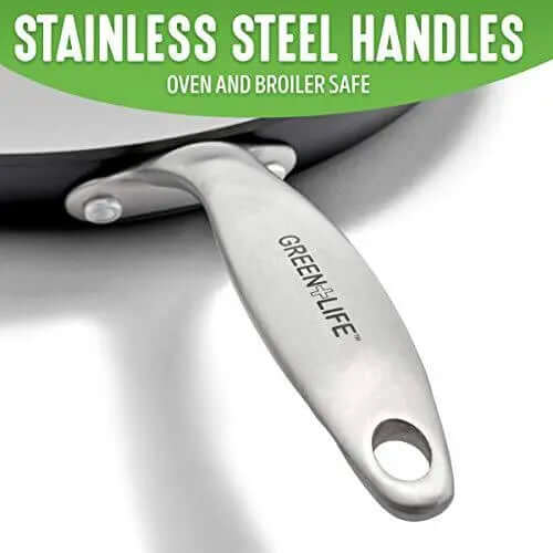 GreenLife Classic Pro Healthy Ceramic Nonstick Cookware 12-Piece Set - Light Gray GreenLife