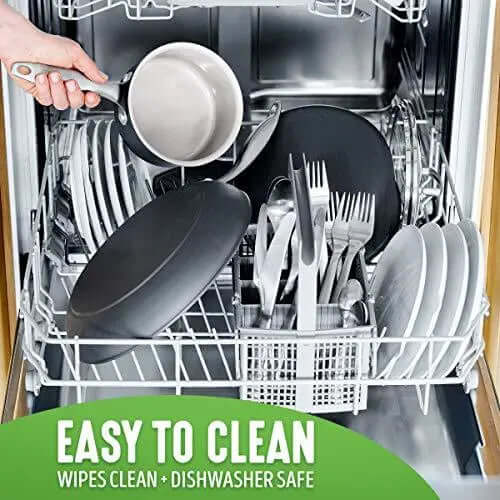 GreenLife Classic Pro Healthy Ceramic Nonstick Cookware 12-Piece Set - Light Gray GreenLife