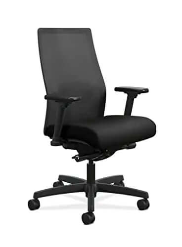 HON Office Chair Ignition 2.0 | Ergonomic Chair with Mesh Back - Black HON