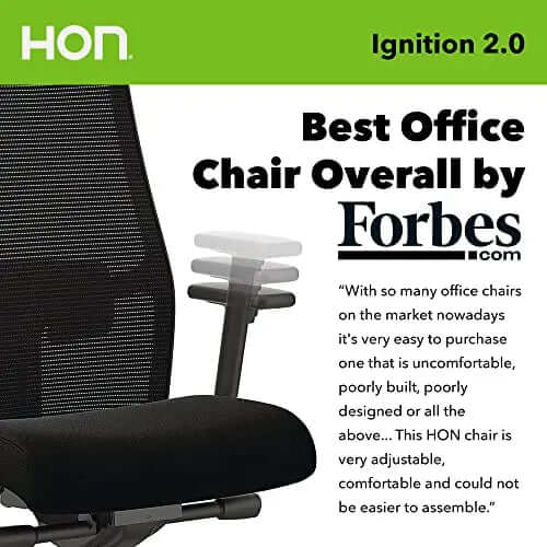 HON Office Chair Ignition Ergonomic Mesh Back Black
