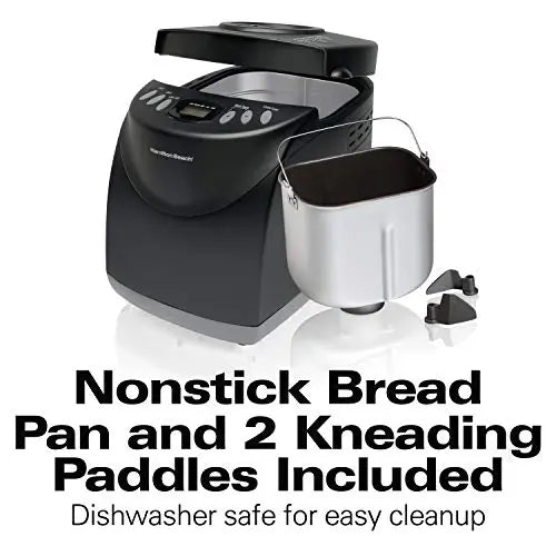 Hamilton Beach Bread Maker Machine, 12 Settings - Black Hamilton Beach