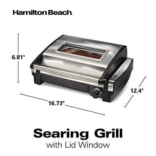 Hamilton Beach Electric Indoor Searing Grill - Stainless Steel Hamilton Beach