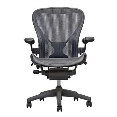 Herman Miller Aeron Office Chair | Size B Fully Loaded Posture Fit - Black WOYBR