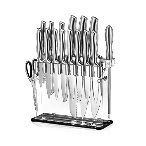 High Carbon Stainless Steel Kitchen Knife Set | 17 PC Chef Knife Set N\C