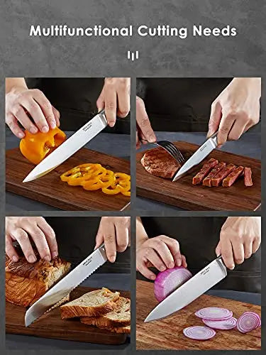 High Carbon Stainless Steel Kitchen Knife Set | 17 PC Chef Knife Set N\C