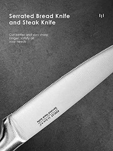 High Carbon Stainless Steel Kitchen Knife Set | 17 PC Chef Knife Set N\C