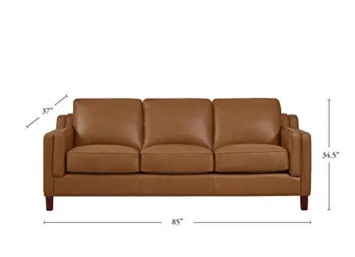 Hydeline Bella 100% Leather Sofa and Chair Set - Cognac Hydeline