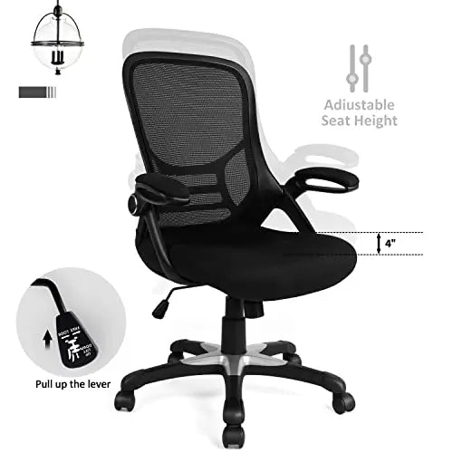 Hylone Ergonomic Office Chair | Comfortable Mesh Swivel Chair - Black HYLONE