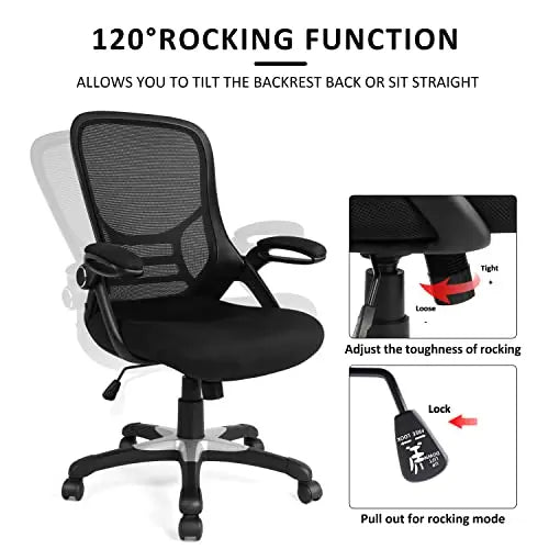 Hylone Ergonomic Office Chair | Comfortable Mesh Swivel Chair - Black HYLONE