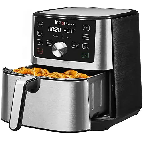 Instant Pot Vortex Plus 6 Quart Air Fryer, Digital Touchscreen and Large Non-Stick Air Fryer Basket - Stainless Steel Instant Pot