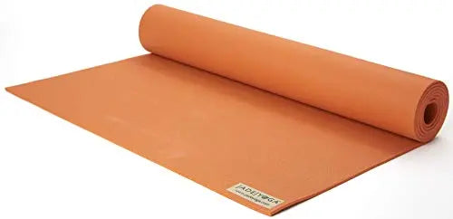 JADE YOGA - Harmony Yoga Mat, 3/16" Thick x 24" Wide x 68" Long - Tibetan Orange Jade Yoga