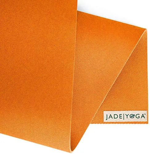 JADE YOGA - Harmony Yoga Mat, 3/16" Thick x 24" Wide x 68" Long - Tibetan Orange Jade Yoga