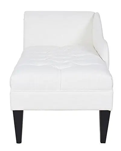 Jennifer Taylor Home Harrison Chaise Lounge - White Jennifer Taylor Home