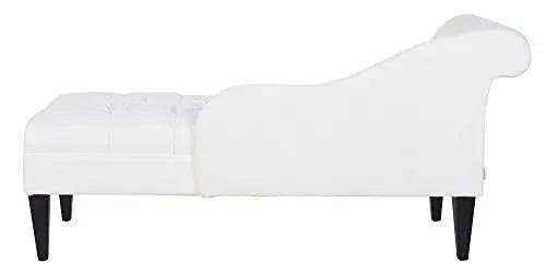 Jennifer Taylor Home Harrison Chaise Lounge - White Jennifer Taylor Home