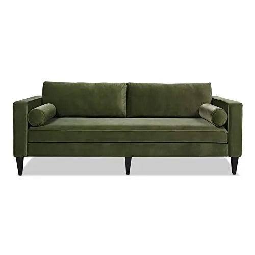 Jennifer Taylor Home Nicholi Lawson Velvet Modern Sofa - Olive Green Jennifer Taylor Home