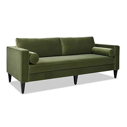 Jennifer Taylor Home Nicholi Lawson Velvet Modern Sofa - Olive Green Jennifer Taylor Home