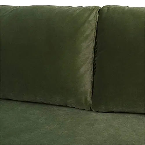 Jennifer Taylor Home Nicholi Lawson Velvet Modern Sofa - Olive Green Jennifer Taylor Home