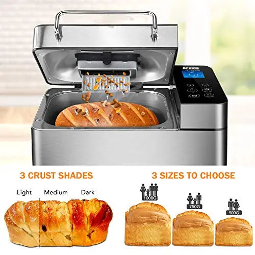 New KBS 17 in 1 bread machine ( Making Soft White Bread Recipe)  #breadmachinerecipes 
