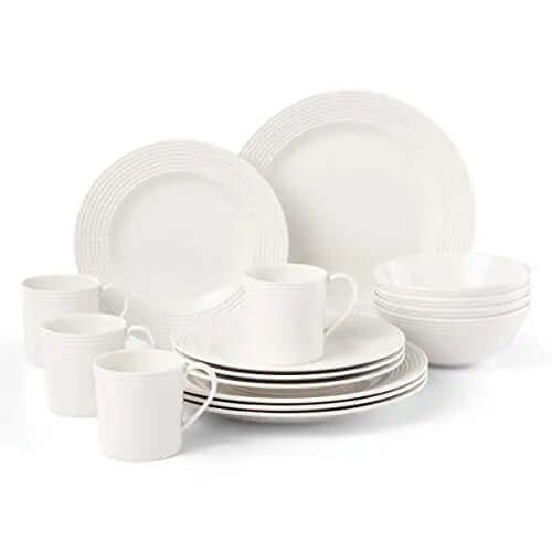 Kate Spade Wickford Dinnerware 16-Piece Set, Serves 4 - White Kate Spade New York