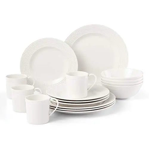 Kate Spade Wickford Dinnerware 16-Piece Set, Serves 4 - White Kate Spade New York