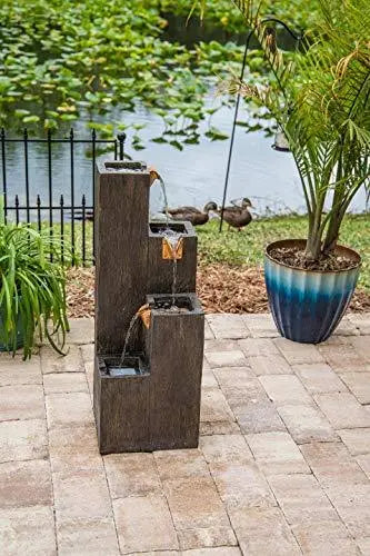 Kenroy Home Lincoln Water Fountain | Wood Grain Finish - 34" Kenroy Home