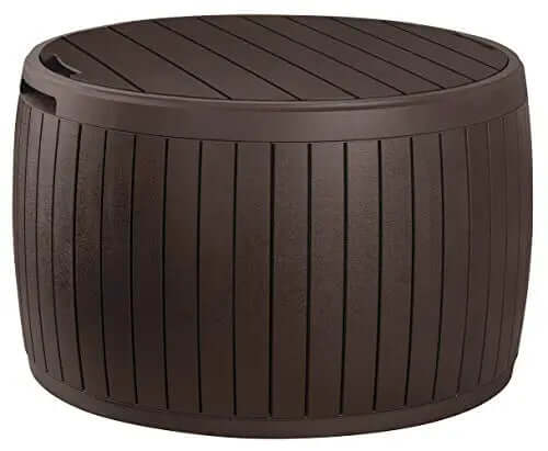 Keter Storage Circa 37 Gallon Round Deck Box - Brown Keter