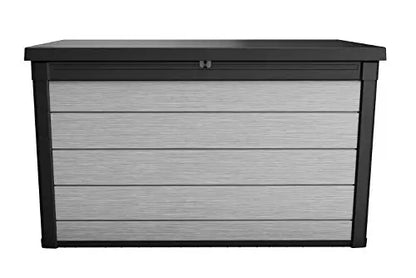 Keter Storage Denali 200 Gallon Resin Large Outdoor Deck Box Storage - Grey/Black Keter